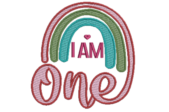 Birthday Embroidery Sketch Design - ONE