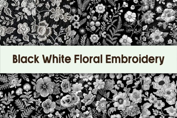 Black White Floral Embroidery Review for Business Use