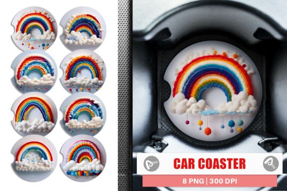 Car Coaster Rainbow Embroidery Review