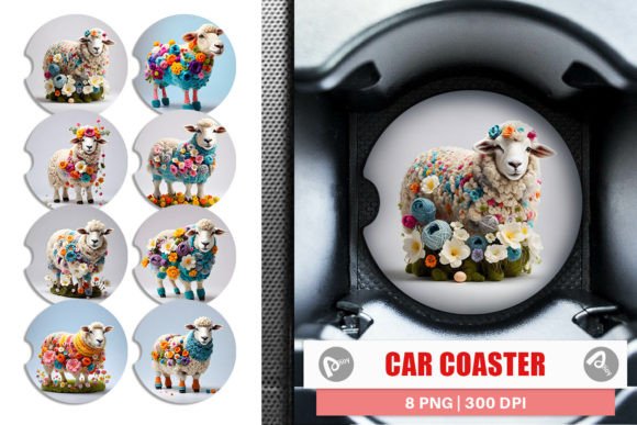 Car Coaster Sheep Easter Embroidery Review