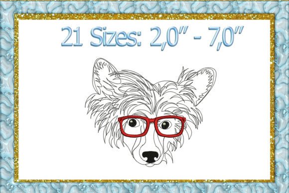 Chinese Crested Glasses Embroidery Review