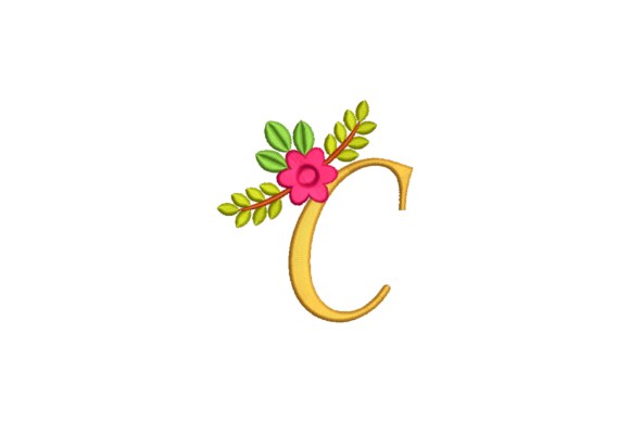 Cute C Letter Embroidery Design Review