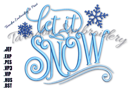 Let It Snow Embroidery Design Review