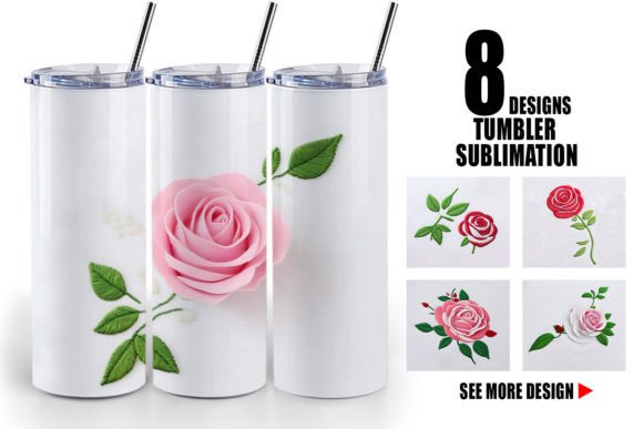 Tumbler Rose Embroidery Review