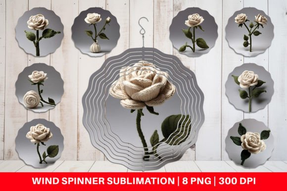 Wind Spinner White Rose Embroidery Review